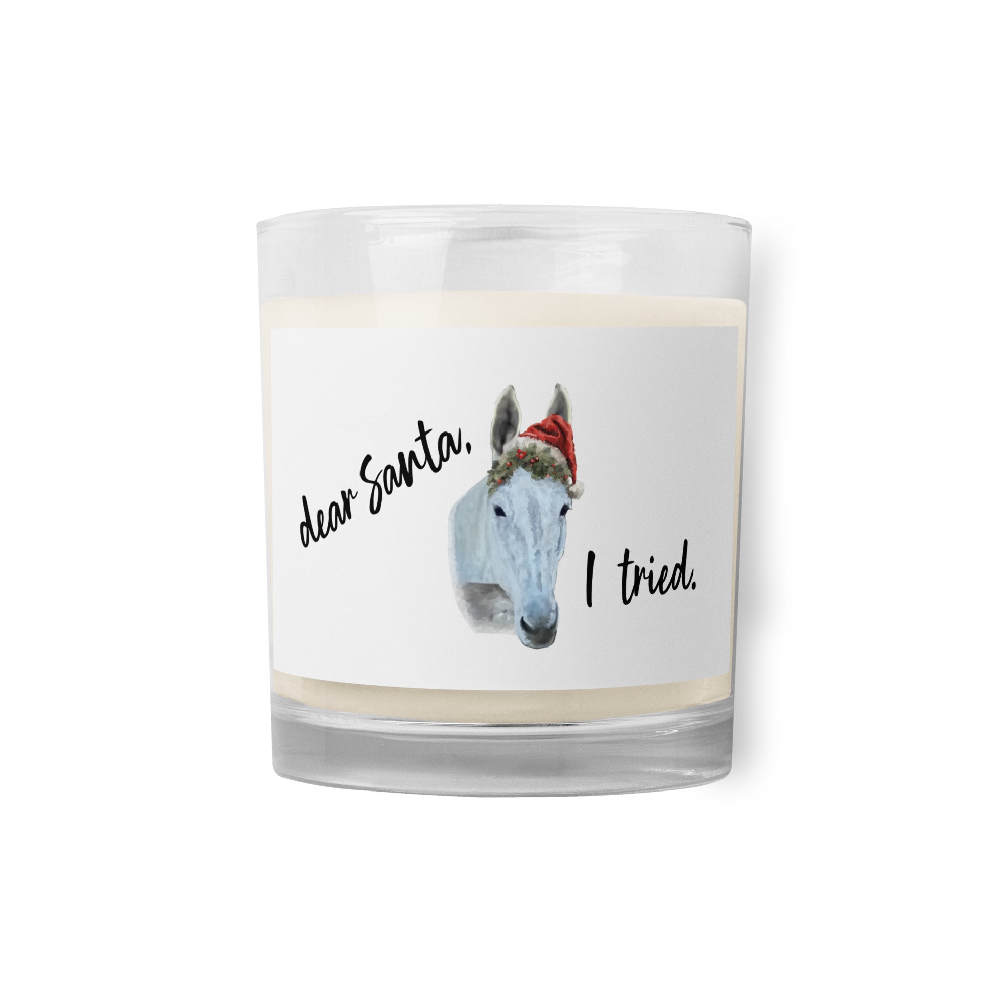 Christmas Miule Glass jar soy wax candle