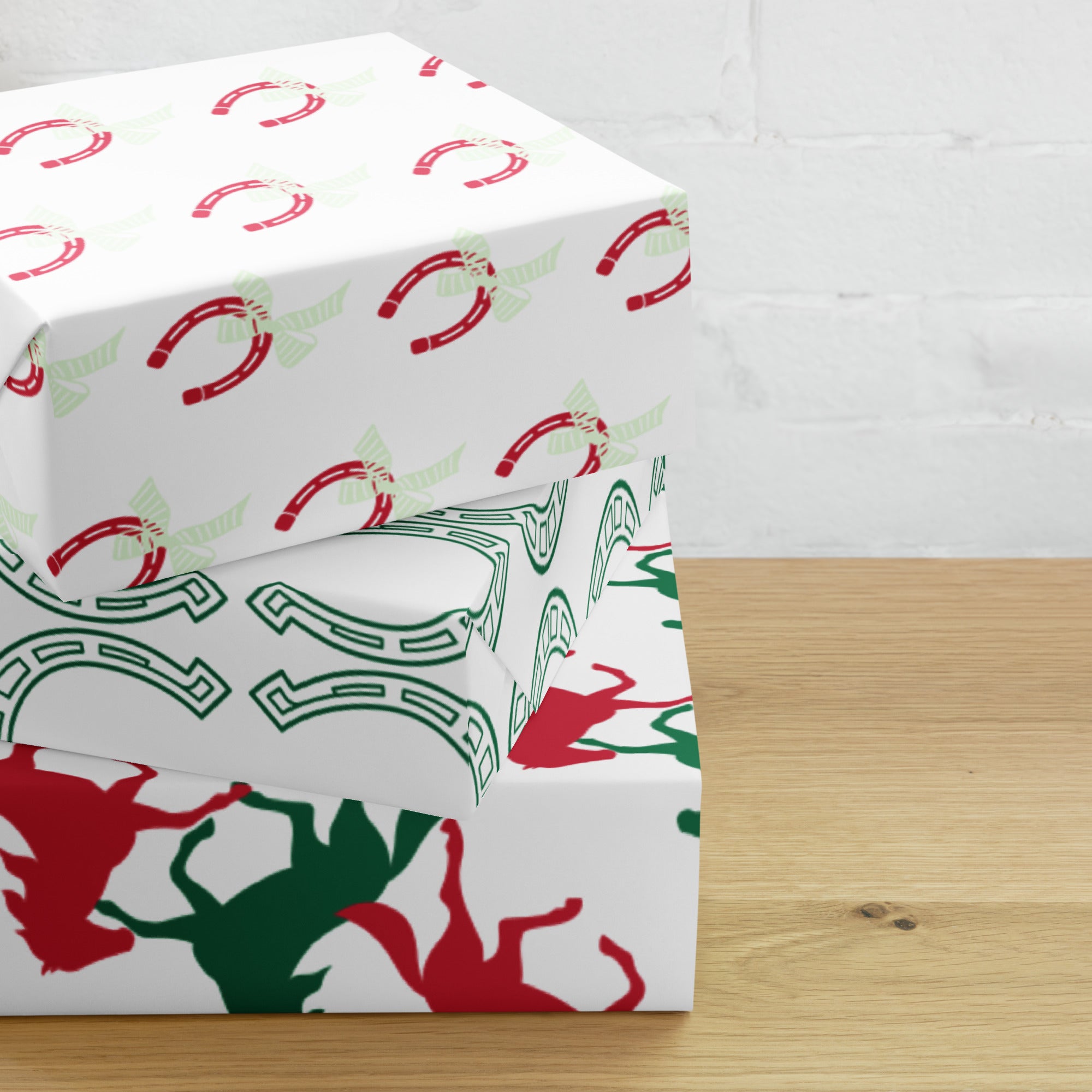 Horse Christmas gift Wrapping paper sheets